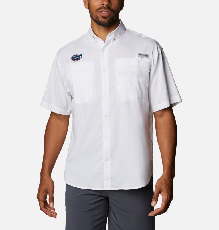 Columbia Mens Collegiate PFG Tamiami Short Sleeve Shirt - Tall - Florida